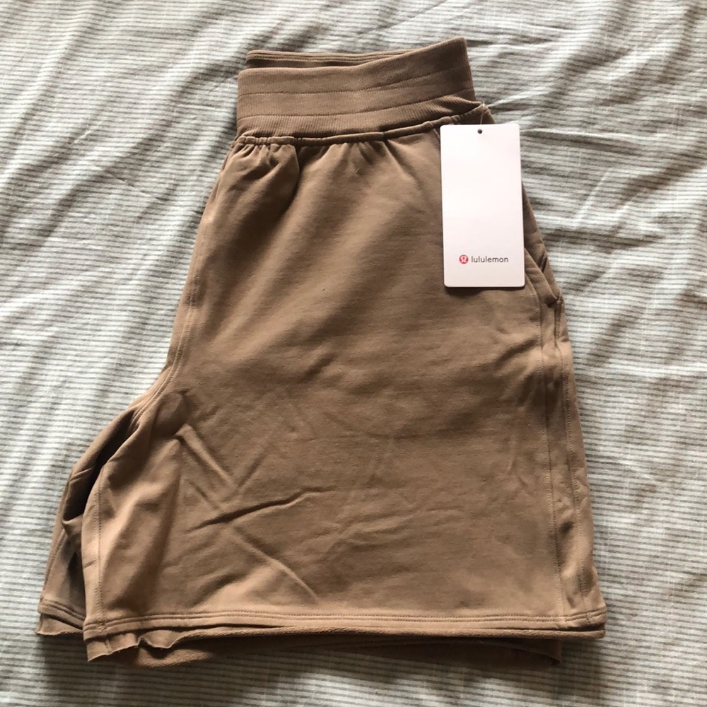NWT Lululemon French Terry High Rise Long Short